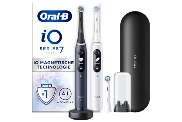 Oral-B iO 7 duo (2 houders, wit & zwart) Test, Reviews & | Consumentenbond