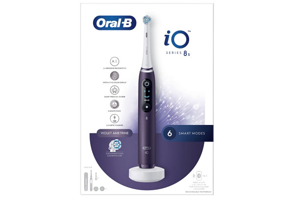 Oral-B IO 8s (paars, +1 Gentle Care Opzetborstel) - Test, Reviews ...